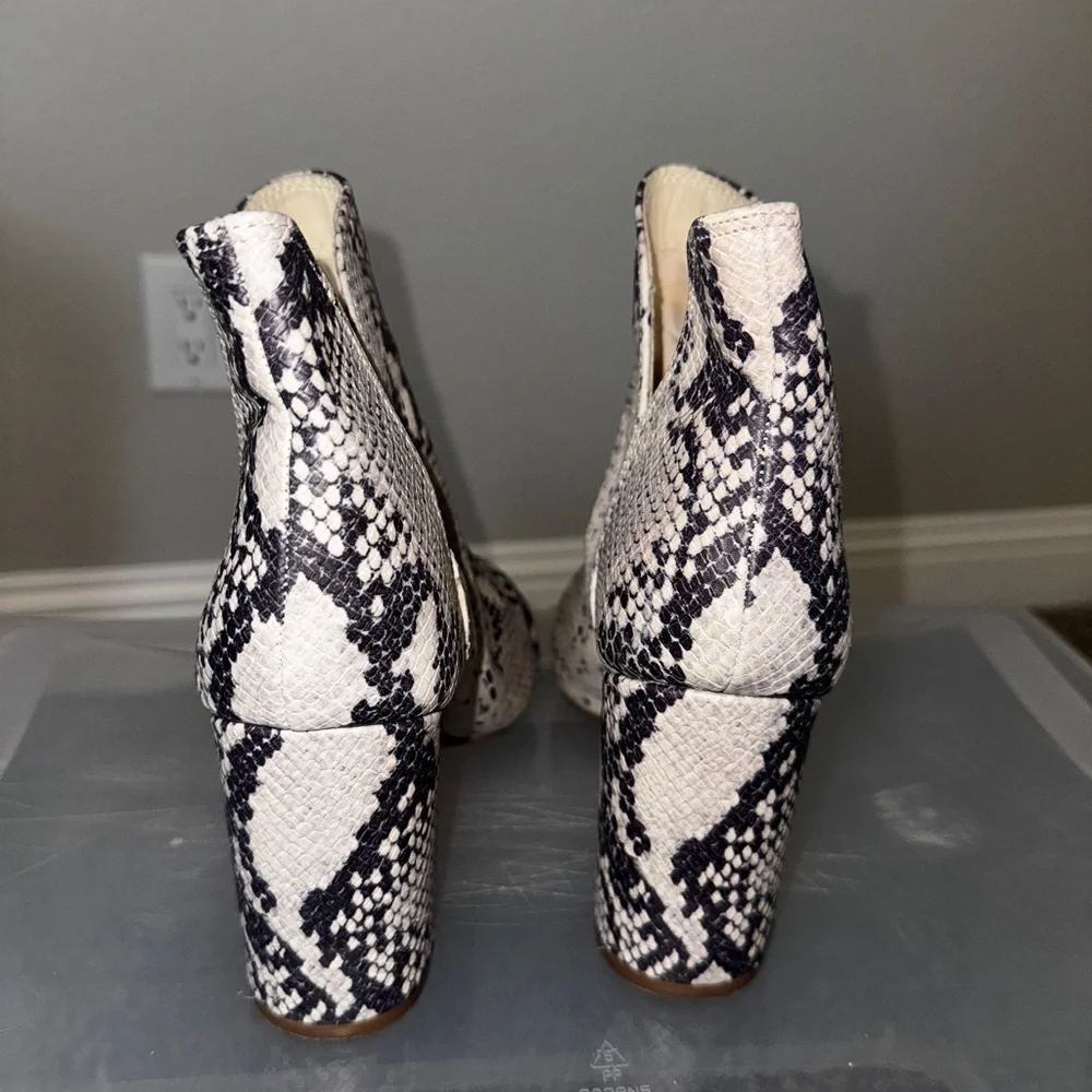 Steve Madden Snake Print Ankle Booties